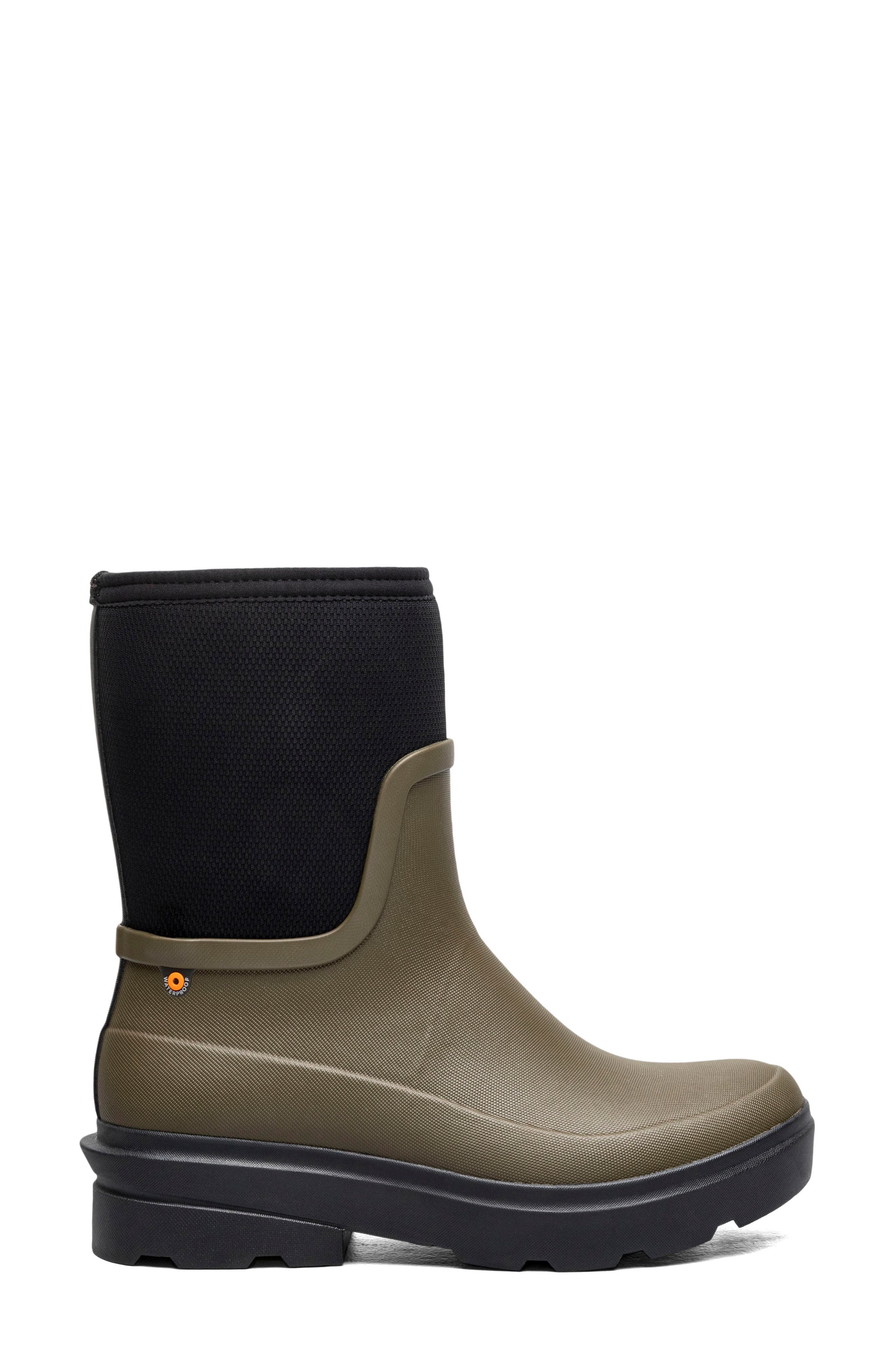 Hazel Mid Zip Rain Boot, Alternate, color, OLIVE
