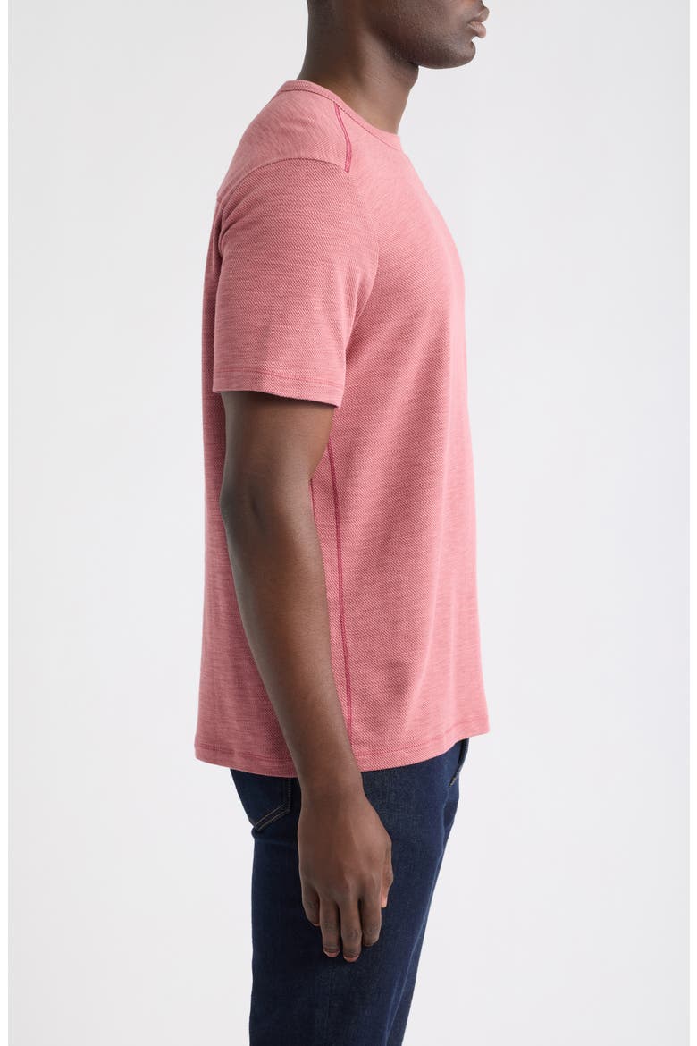 Sand Wave Slub Cotton Blend T-Shirt, Alternate, color, COSMOPOLITAN