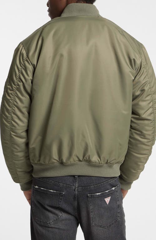 Guess Jeans Bomber Jacket In Green
