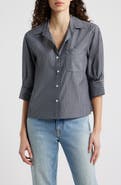 rag & bone Lucia Stripe Cotton Poplin Button-Up Shirt