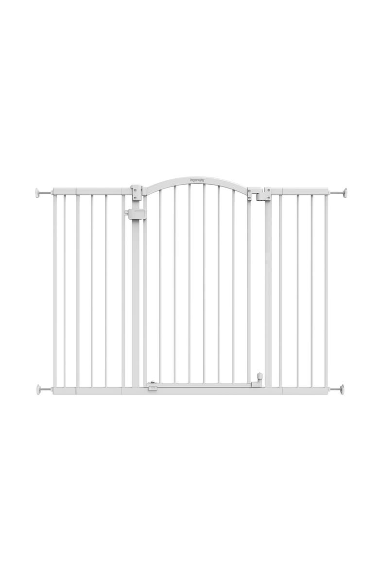 INGENUITY Extra Tall & Wide Safety Pet and Baby Gate, Main, color, White