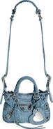 Balenciaga Small Neo Cagole Logo Denim Tote