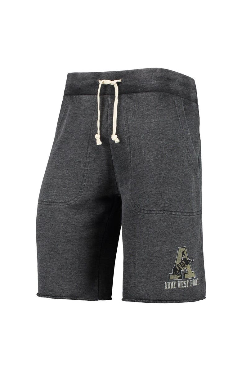 ALTERNATIVE APPAREL Men's Heathered Black Alternative Apparel Army Black Knights Victory Lounge Shorts, Alternate, color, 