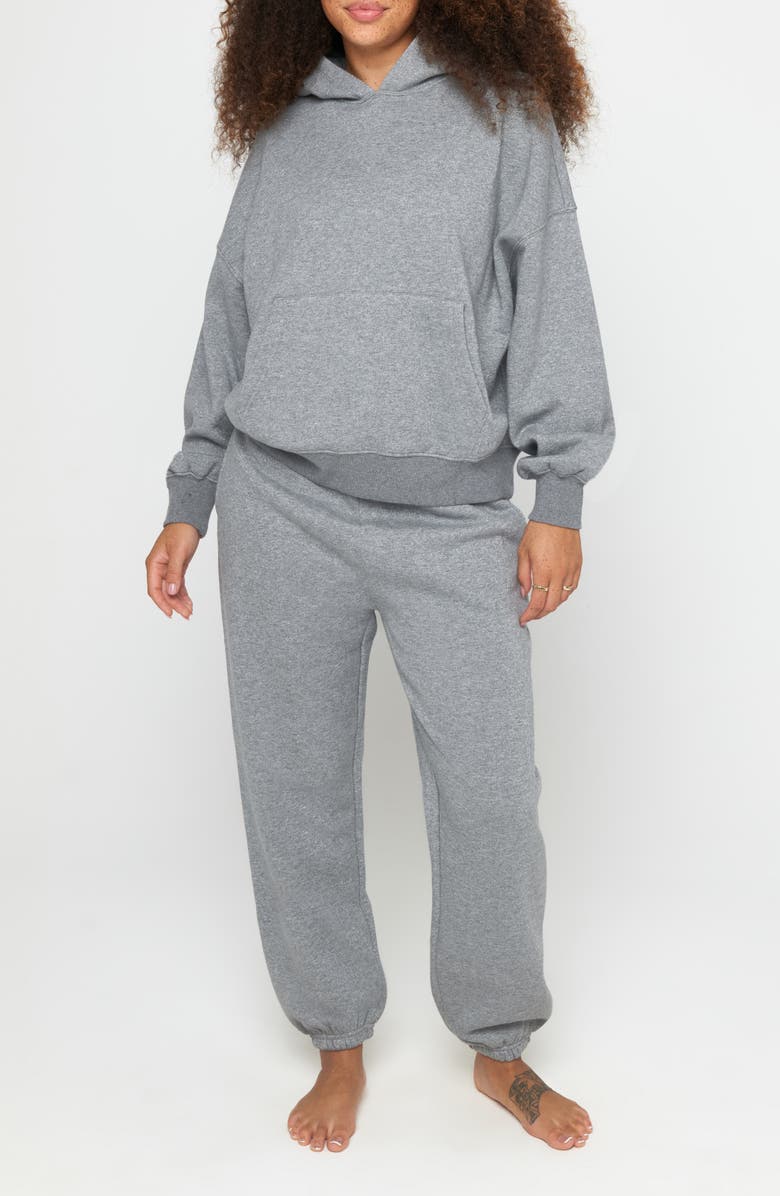 Spiritual Gangster Shimmer Sol Sweatpants, Alternate, color, Heather Grey