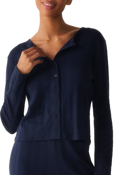 Pointelle Cotton Cardigan