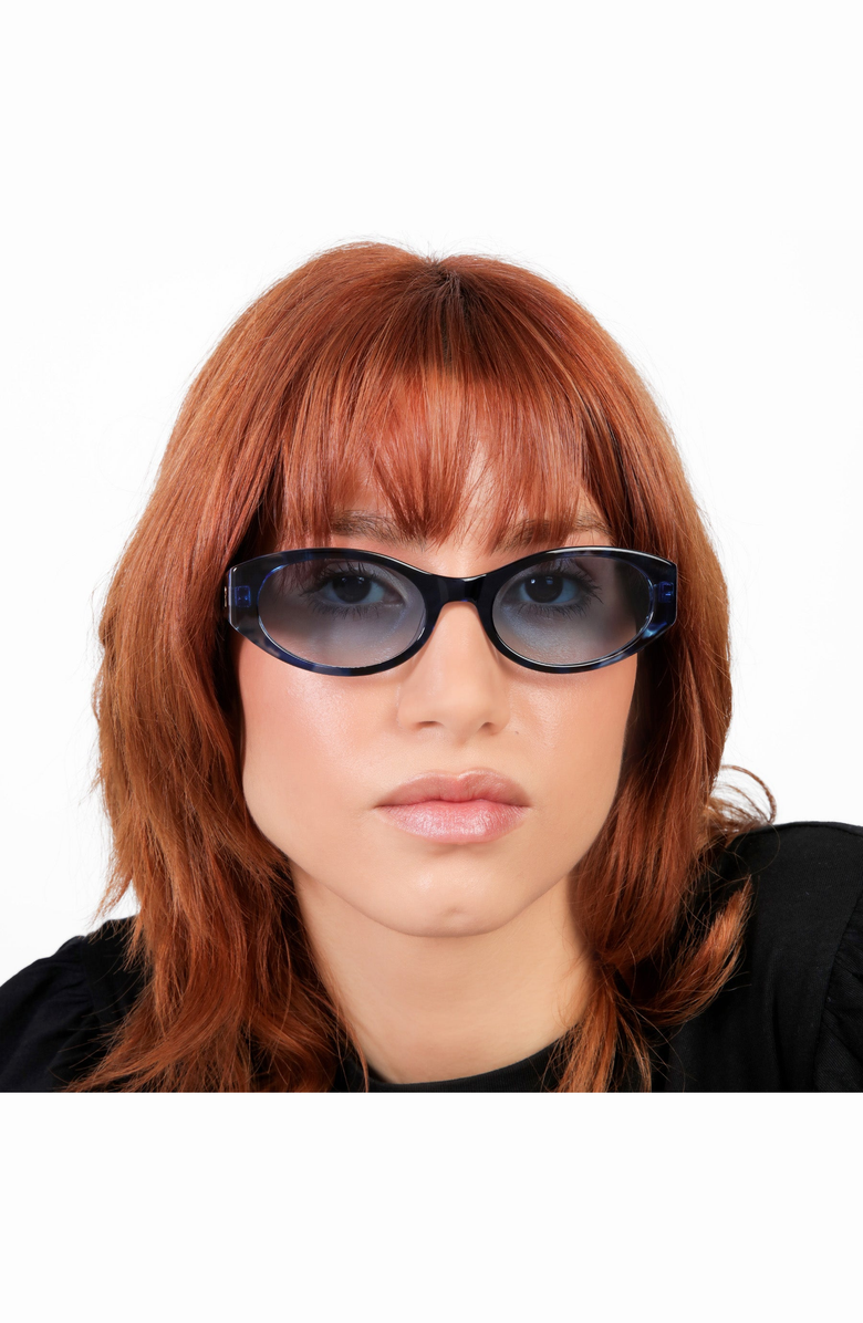 Lyndon Eyewear Exumas Sunglasses, Alternate, color, Lapis / Blue