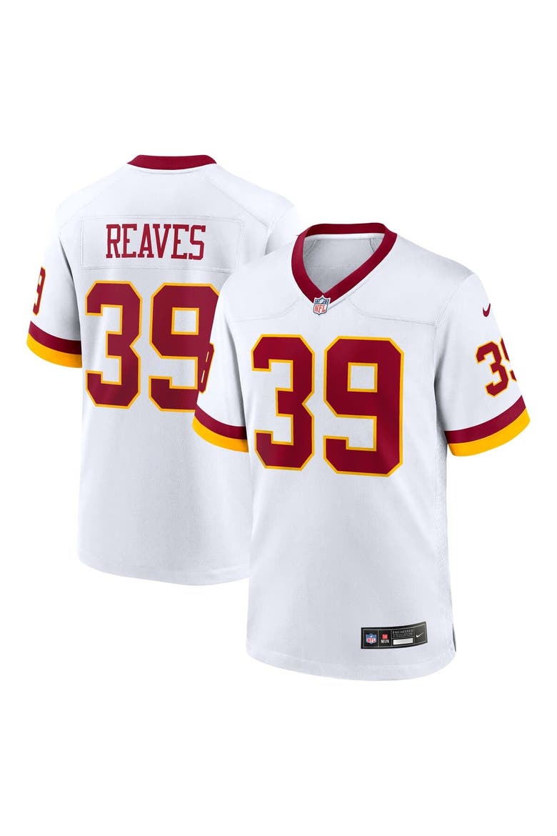Men's Nike Jeremy Reaves White Washington Commanders Game Super Bowl Era Jersey, Main, color, White