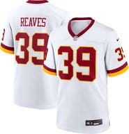 Nike Men's Nike Jeremy Reaves White Washington Commanders Game Super Bowl Era Jersey