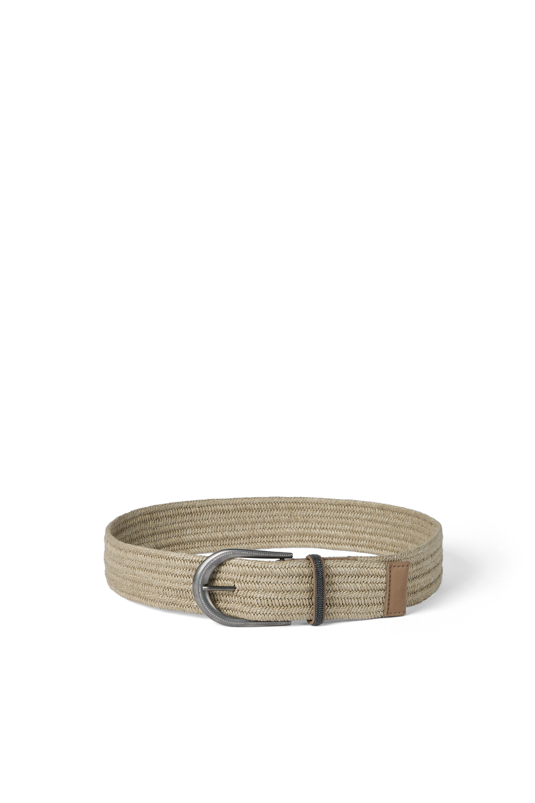 Braided belt, Main, color, Beige