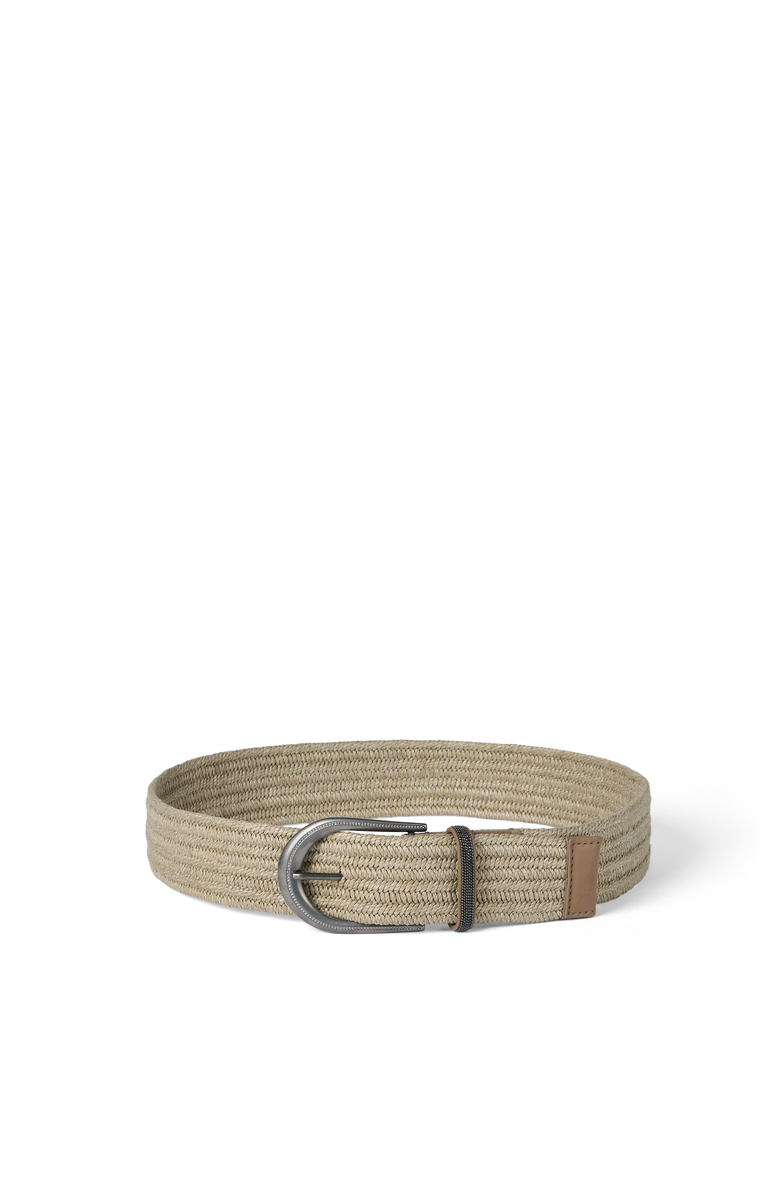 Brunello Cucinelli Braided belt, Main, color, Beige