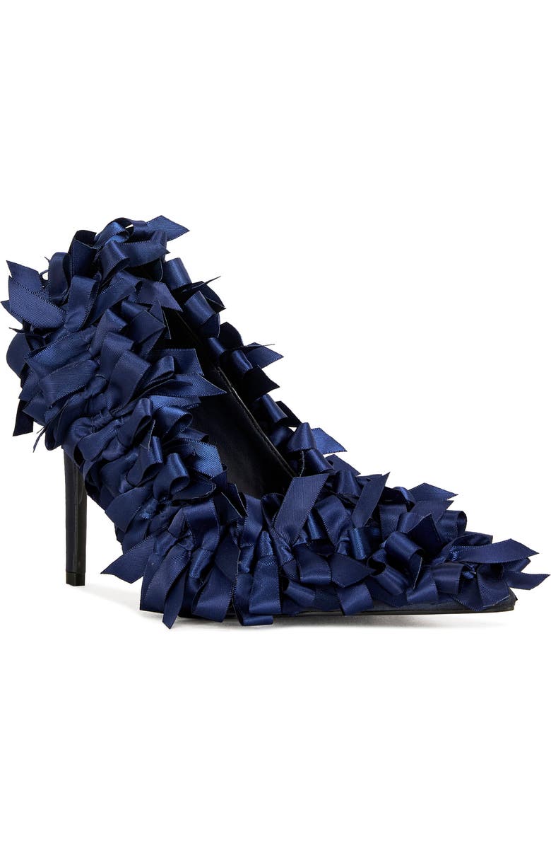 AZALEA WANG Lylio Bow Pump, Main, color, Navy