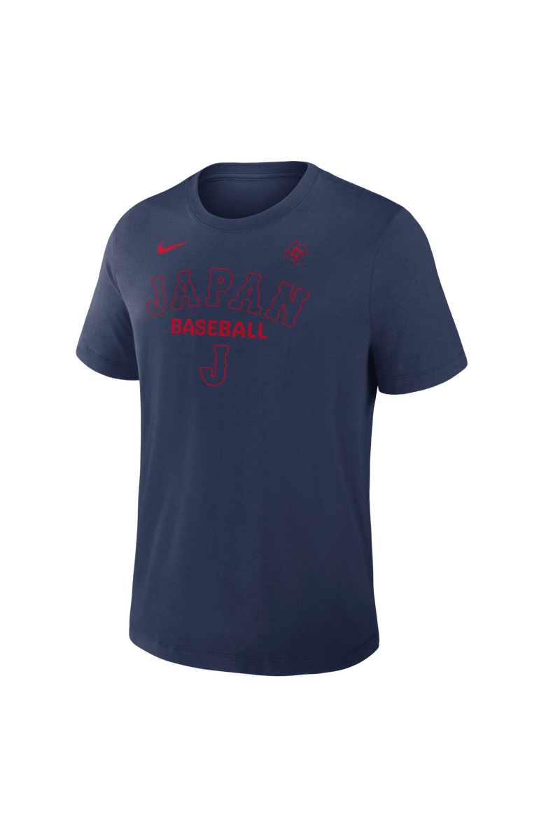 Nike Men's Nike Navy Japan Baseball 2026 World Baseball Classic Authentic Collection Early Work Dri-FIT Tri-Blend T-Shirt, Alternate, color, Navy