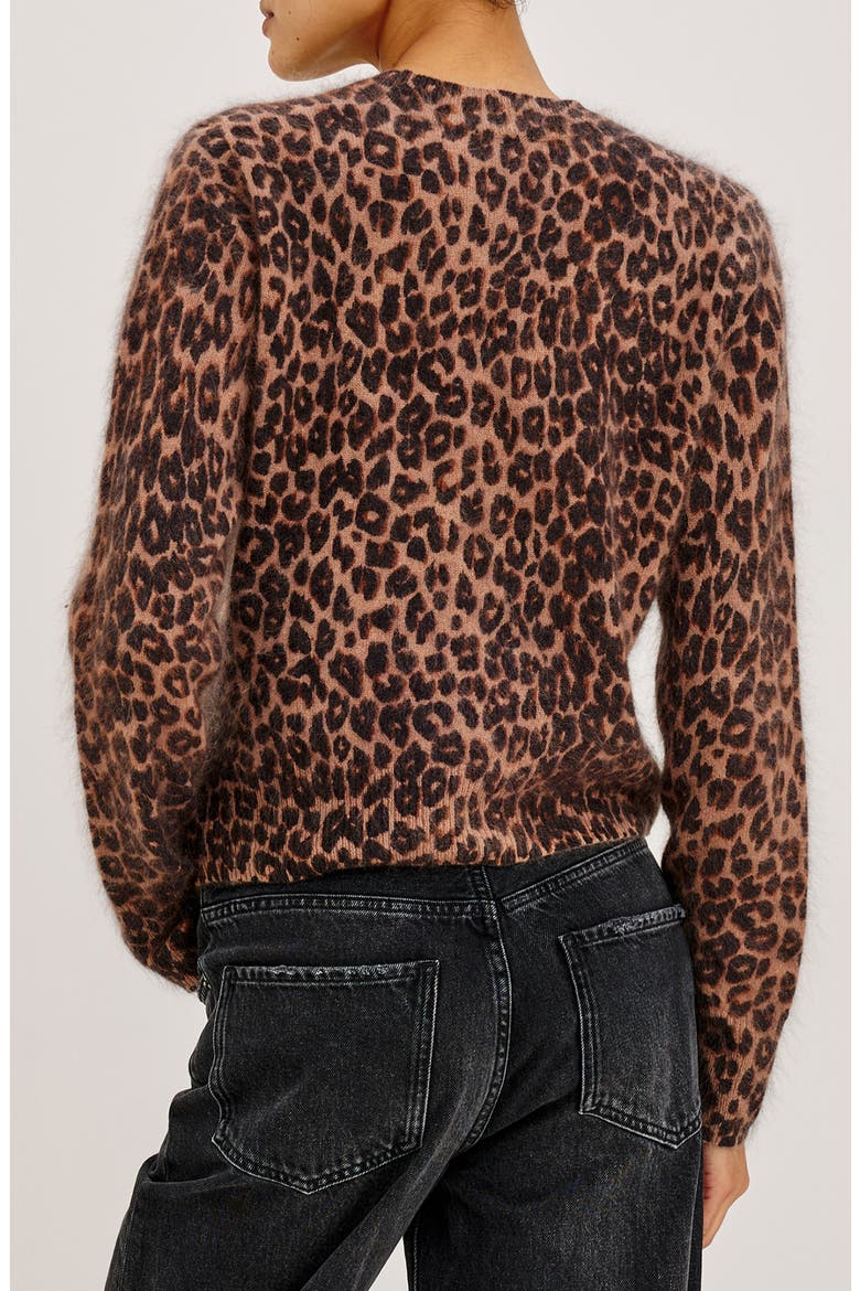 Sofia Wool and Cashmere Crewneck Sweater, Alternate, color, BROWN NALA