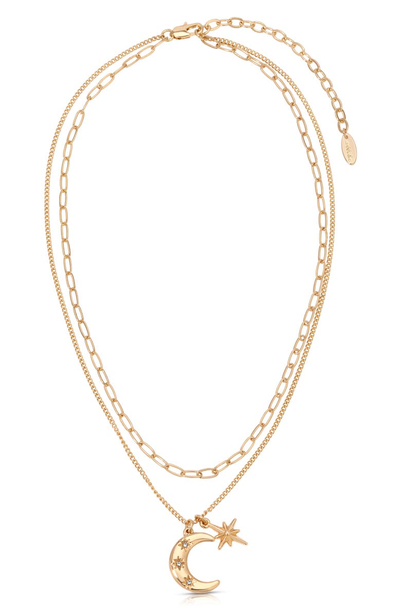 Ettika Moon & Star Charm Layered Necklace, Alternate, color,