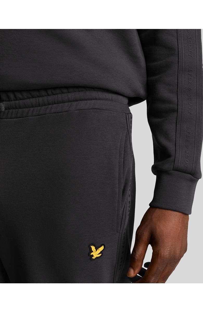 Lyle & Scott Tape Trackies, Alternate, color, Graphite