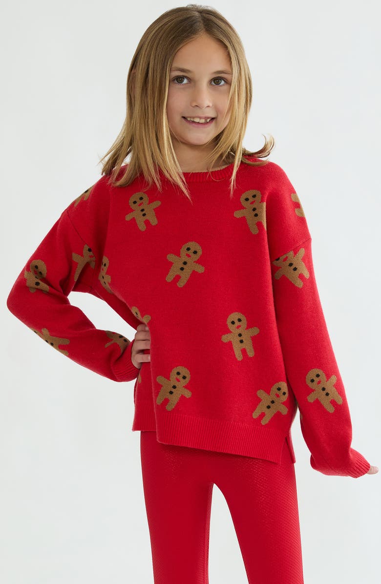 Beach Riot Kids' Little Callie Sweater, Alternate, color, Gingerbread