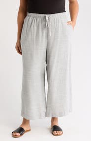 MAX STUDIO Double Weave Cropped Pants