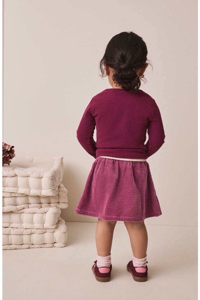 Kids' Jumbo Corduroy Skirt, Alternate, color, PINK
