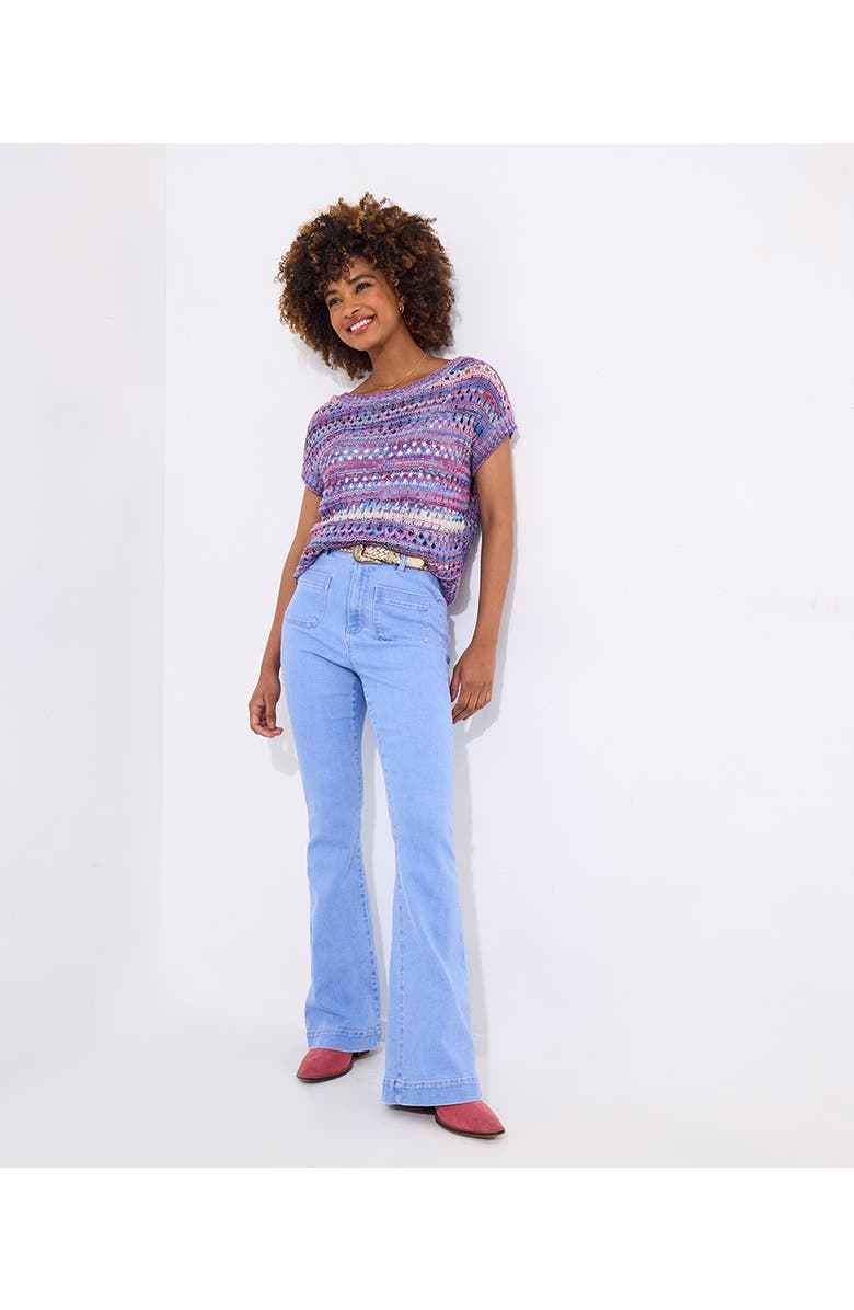 Joe Browns Short Sleeve Pointelle Sweater, Alternate, color,