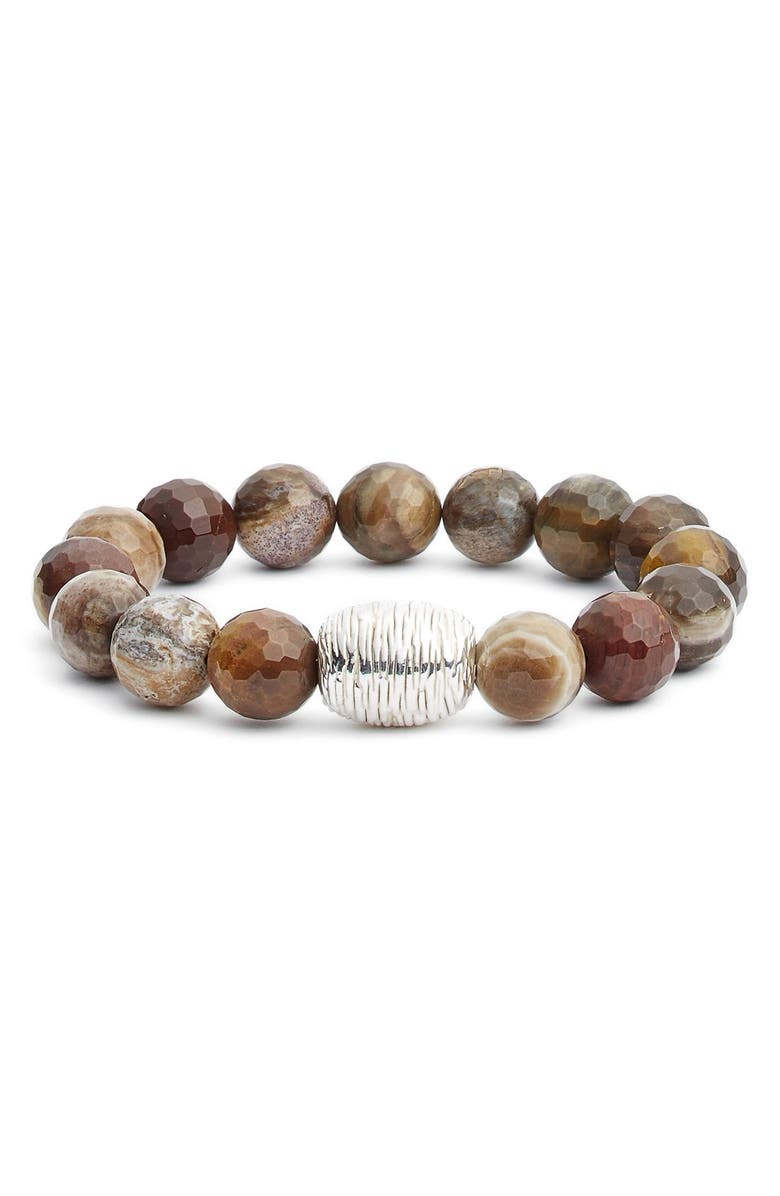 Simon Sebbag Stretch Bracelet, Main, color, Petrified Wood