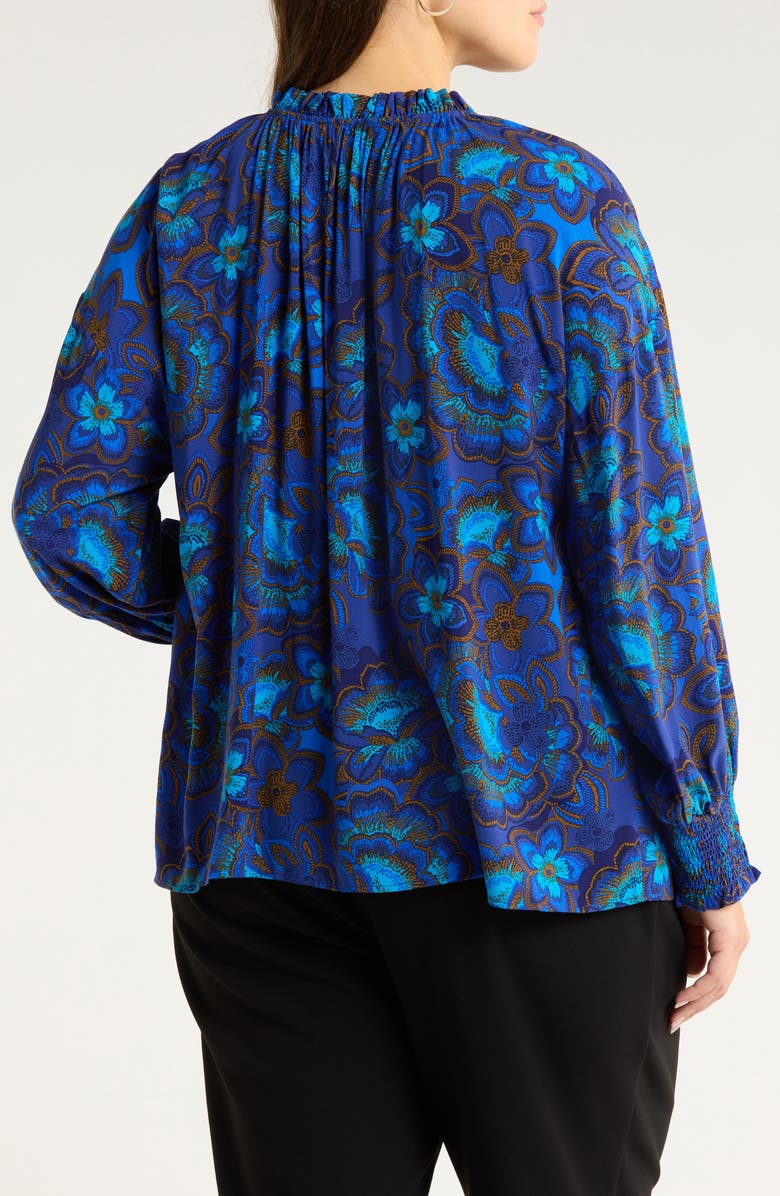 SUGARLIPS Bluford Floral Print Long Sleeve Shirt, Alternate, color, Navy-Blue