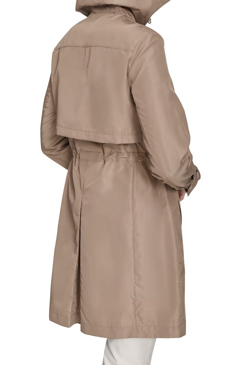 Hooded Trench Raincoat, Alternate, color, CHAMPAGNE