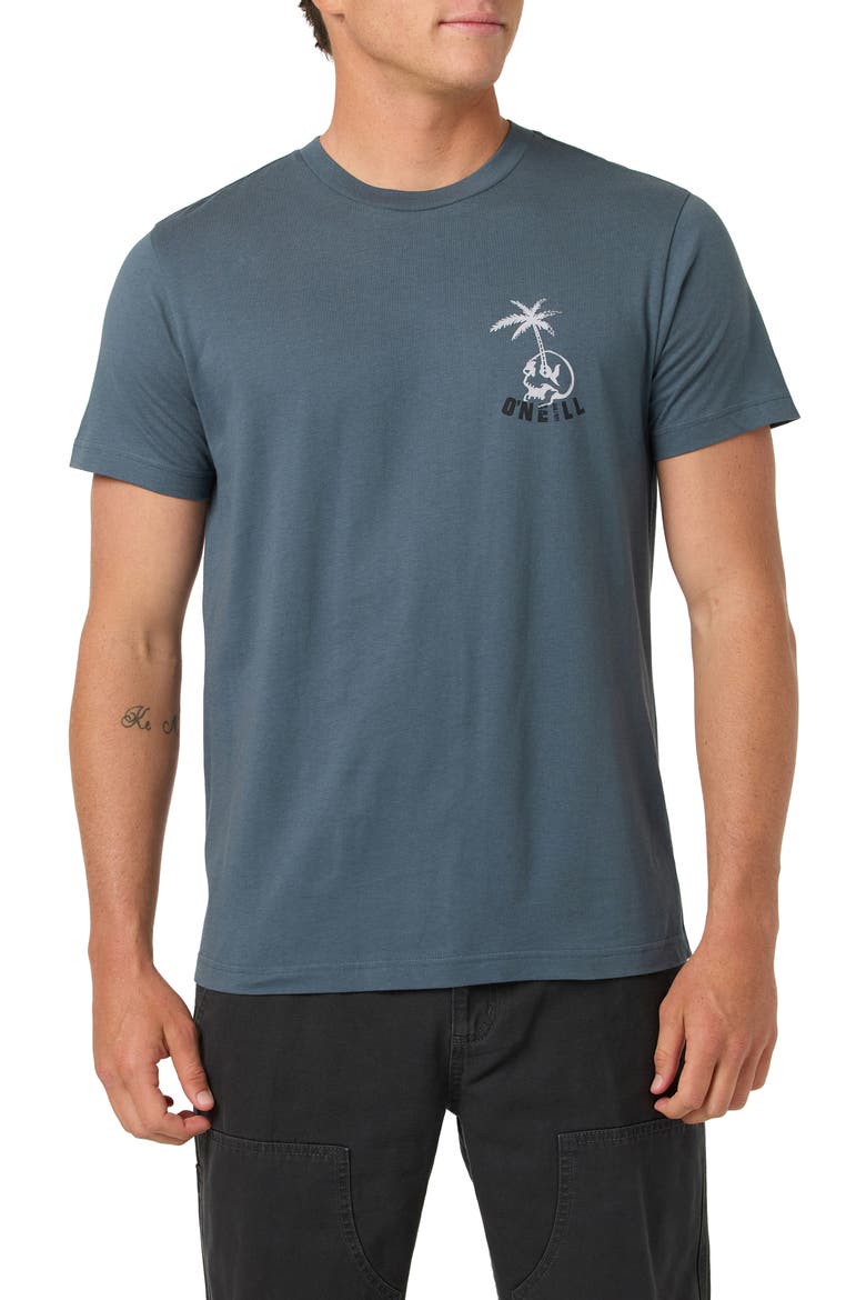 Cutback Classic Cotton Graphic T-Shirt, Main, color, DARK SLATE