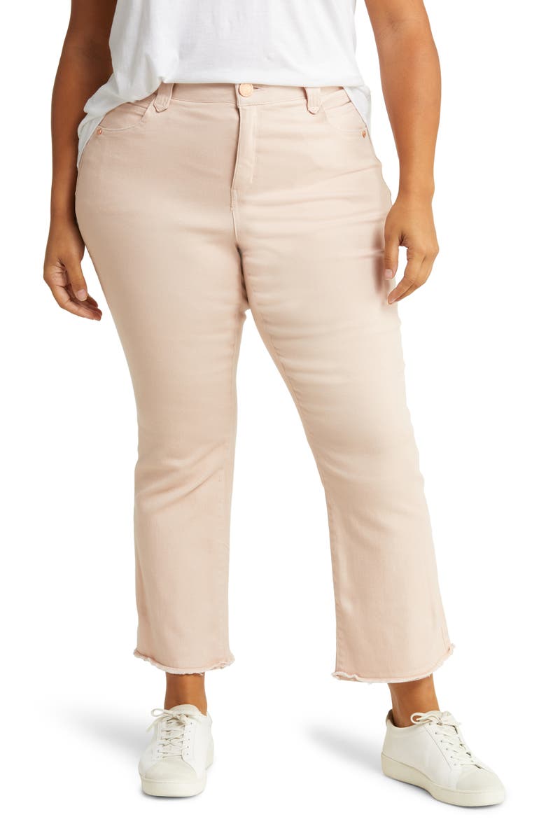 'Ab'Solution Mid Rise Crop Pants, Main, color, ROSE SMOKE