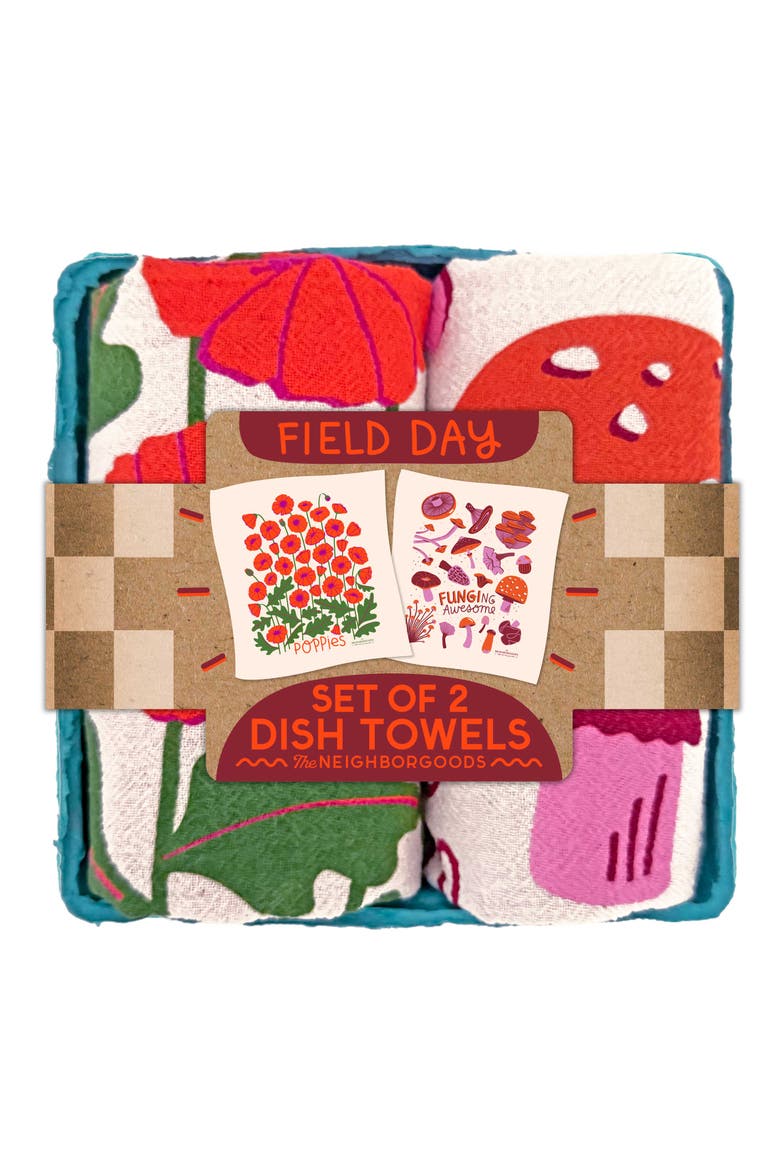 FIELD DAY - Dish Towel Set of 2, Main, color, No Color
