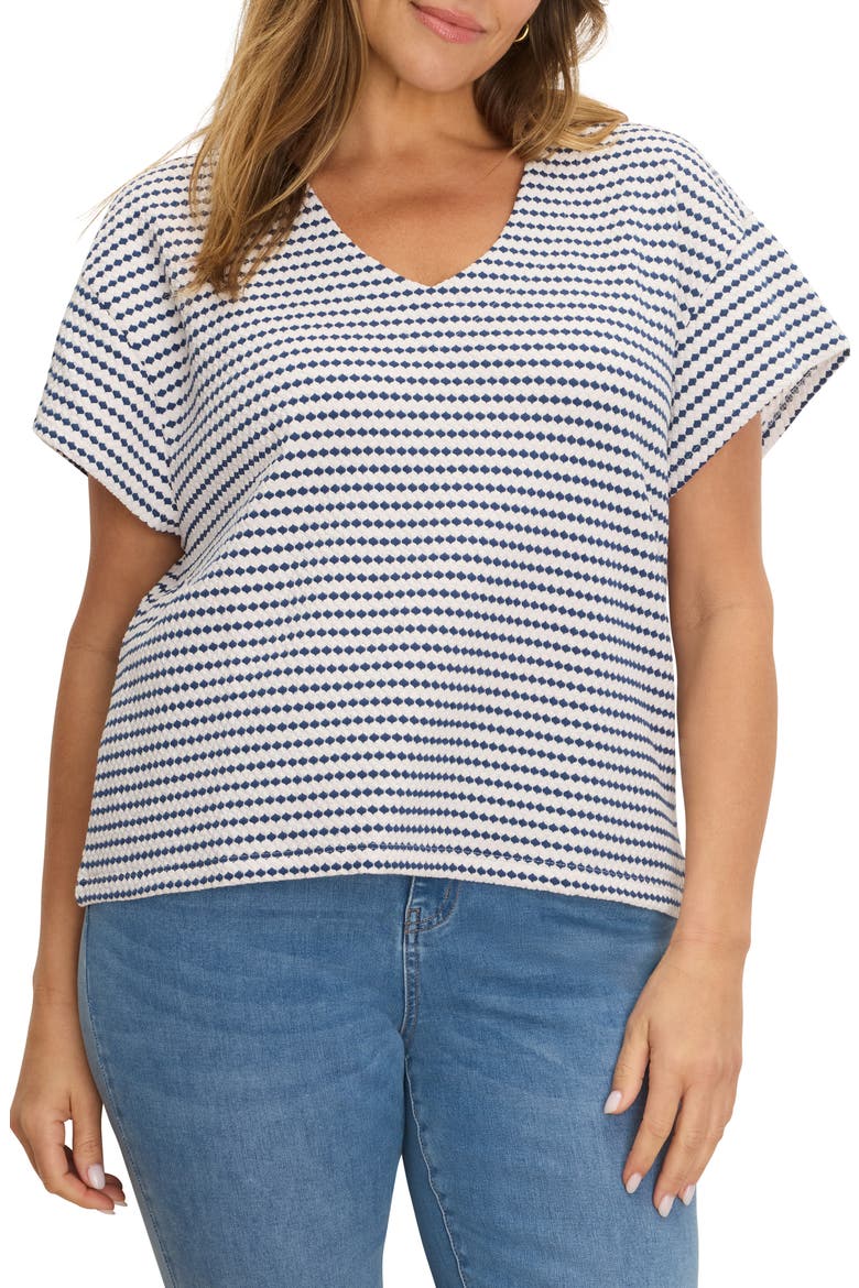 Diamond Stripe Top, Main, color, INDIGO MULTI