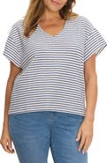 NIC+ZOE Diamond Stripe Top