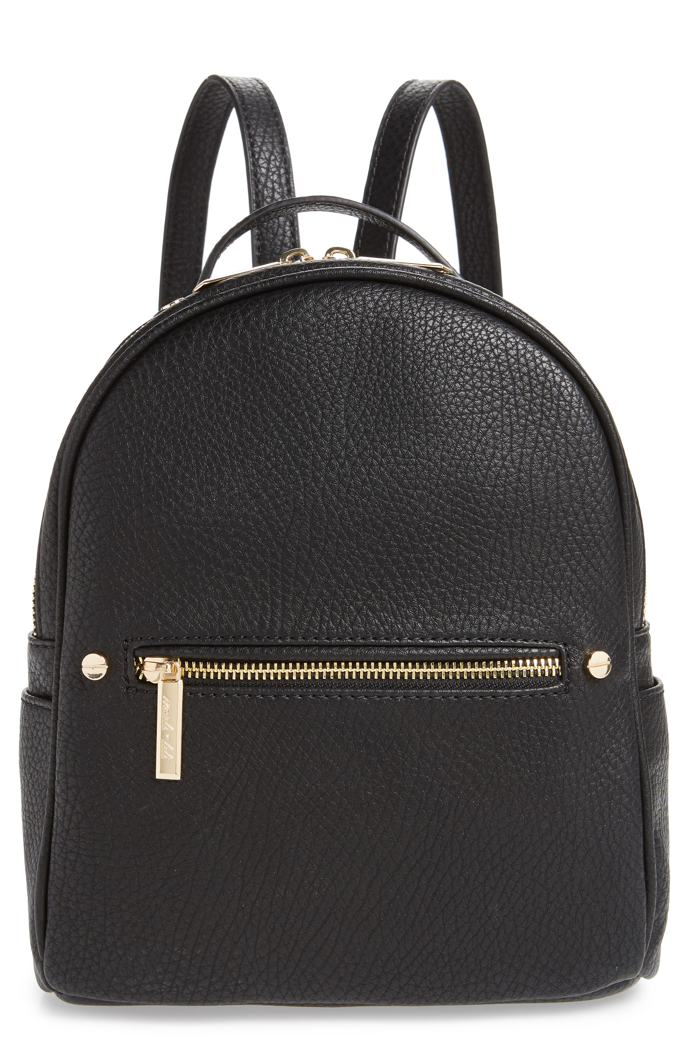 Mali + Lili Hanny Vegan Leather Backpack, Main, color, 