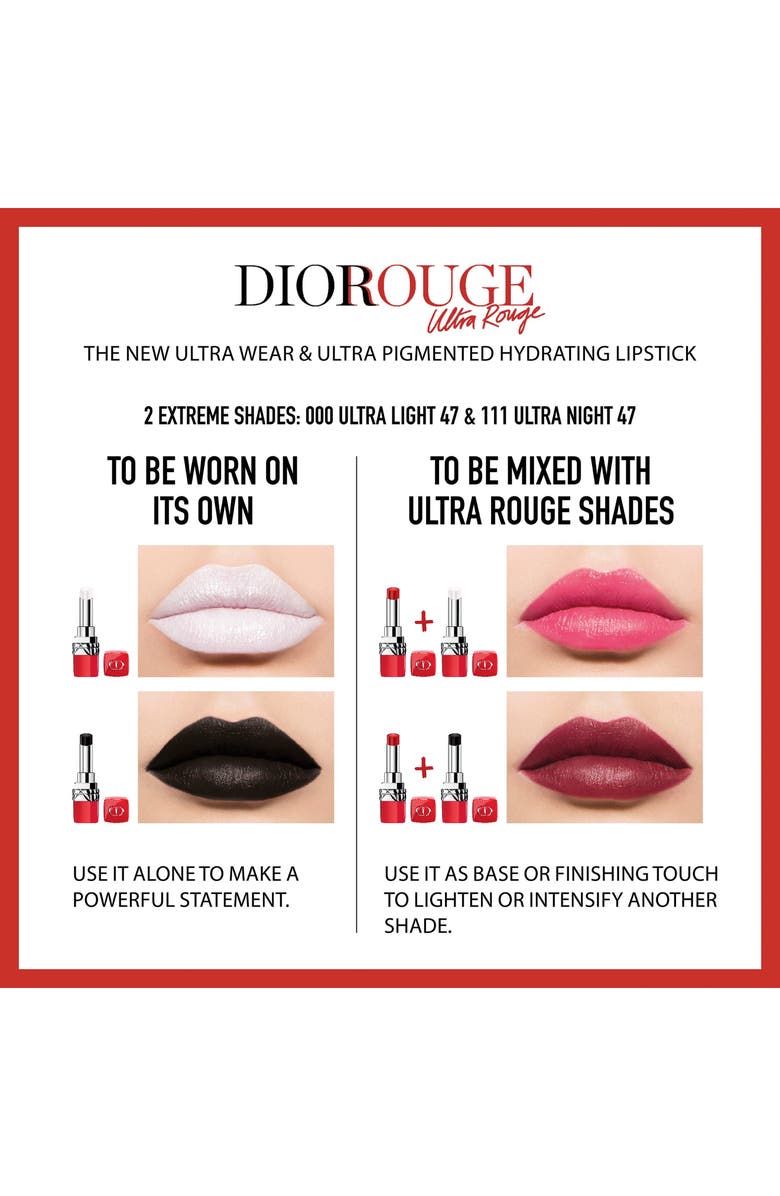 DIOR Rouge Dior Ultra Rouge Pigmented Hydra Lipstick, Alternate, color, 