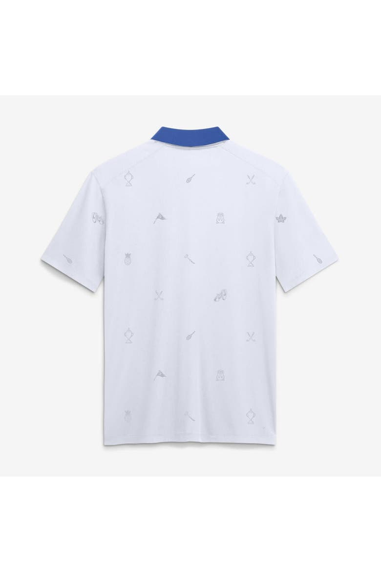 Men's Nike White Duke Blue Devils Vapor Pattern Dri-FIT Polo, Alternate, color, White