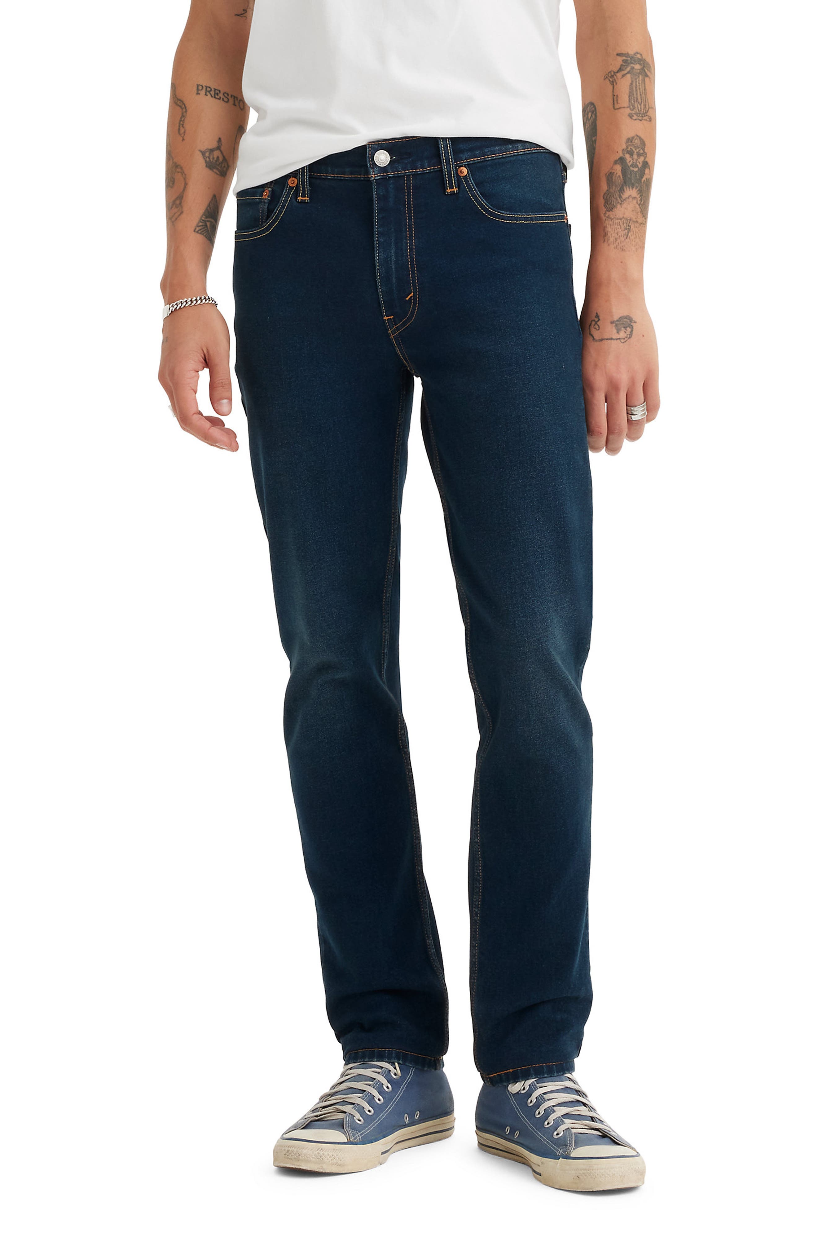Levi's 511 Slim Fit Stretch Jeans For Men - Clean Dark Wash, 31W X 32L, Comfort Stretch Denim