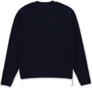 Fortela Harvard Wool Crewneck Sweater with Raglan Sleeve