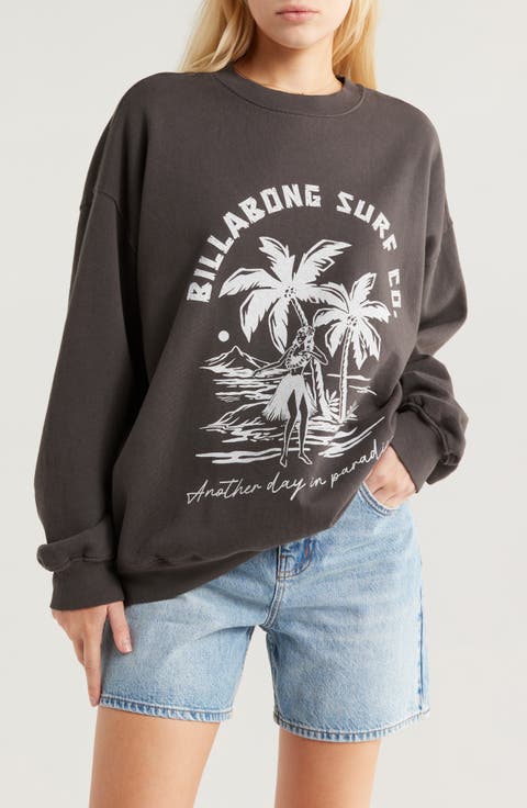 Oversize Ride in Crew Fleece Sweatshirt