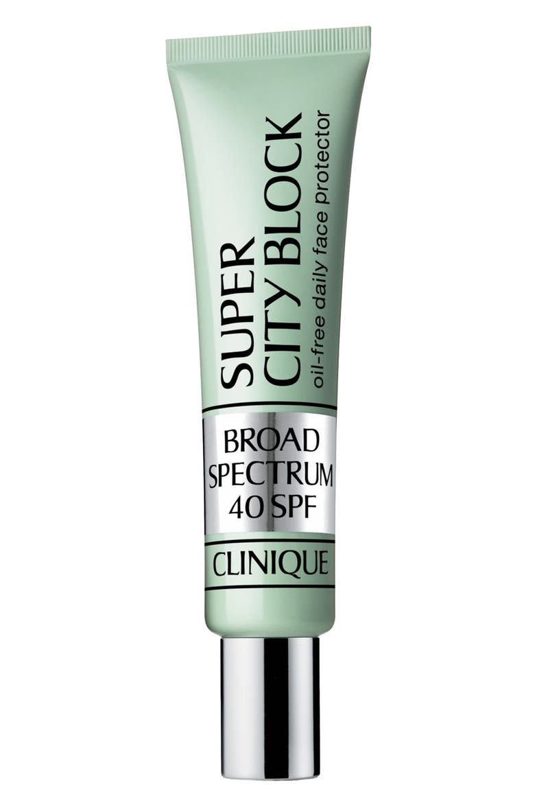Super City Block Oil-Free Daily Face Protector Broad Spectrum SPF 40 Sunscreen, Main, color, NO COLOR
