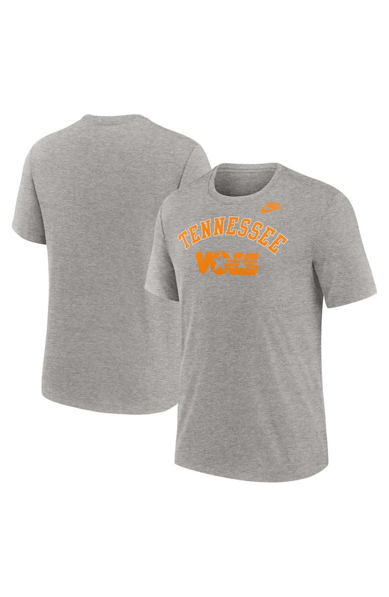 Nike Men's Nike Heather Gray Tennessee Volunteers Legacy Arch Tri-Blend T-Shirt, Main, color, Heather Gray