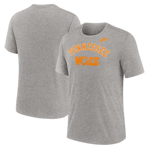 Men's Nike Heather Gray Tennessee Volunteers Legacy Arch Tri-Blend T-Shirt