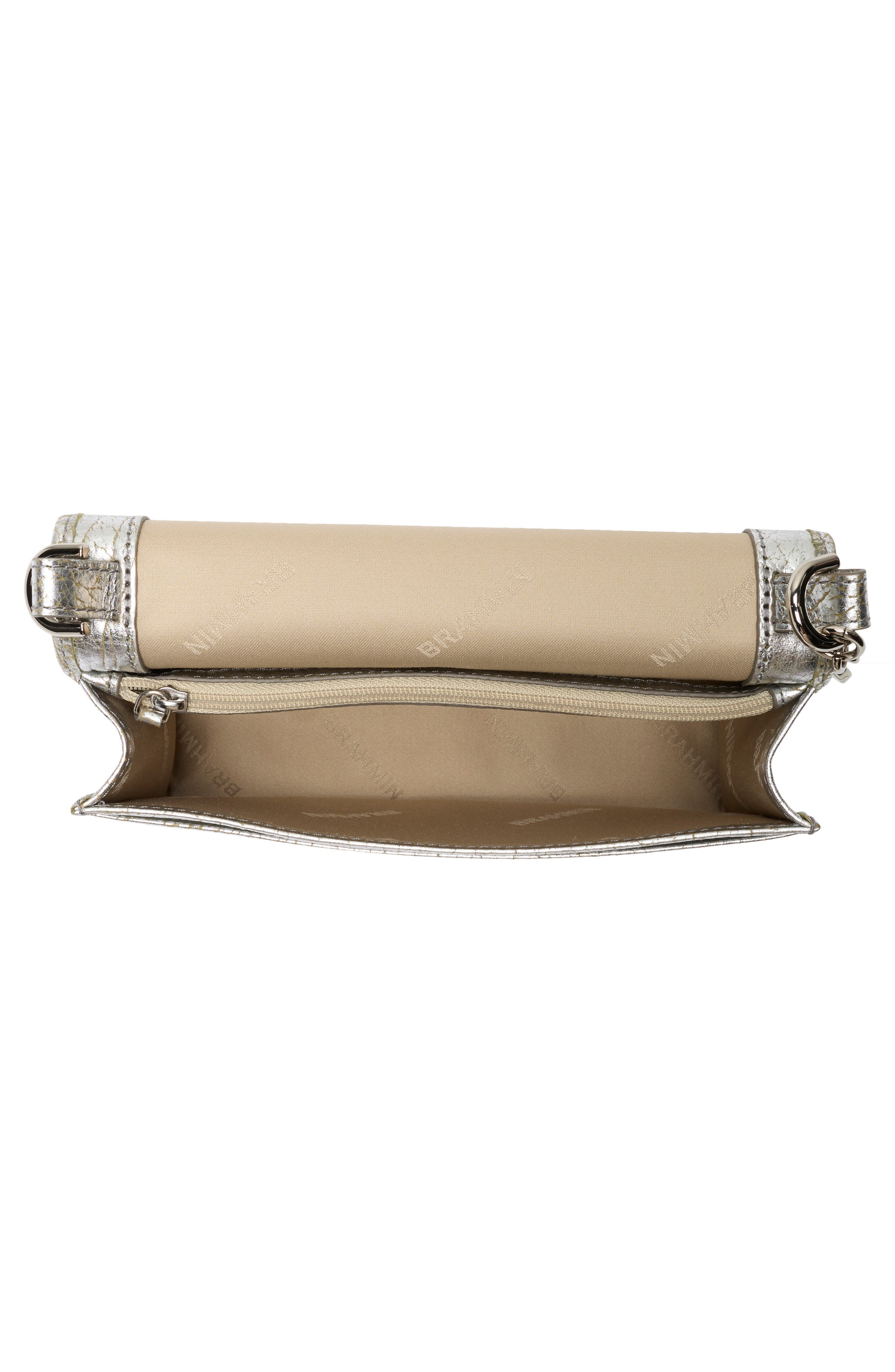 Minuette Leather Crossbody Bag, Alternate, color, SILVER DUCHESS