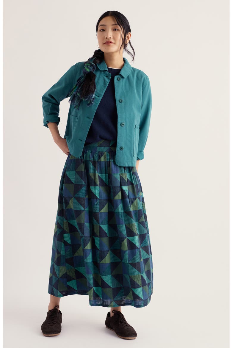 Coombe Lane Cotton Jacket, Alternate, color, ESTUARY