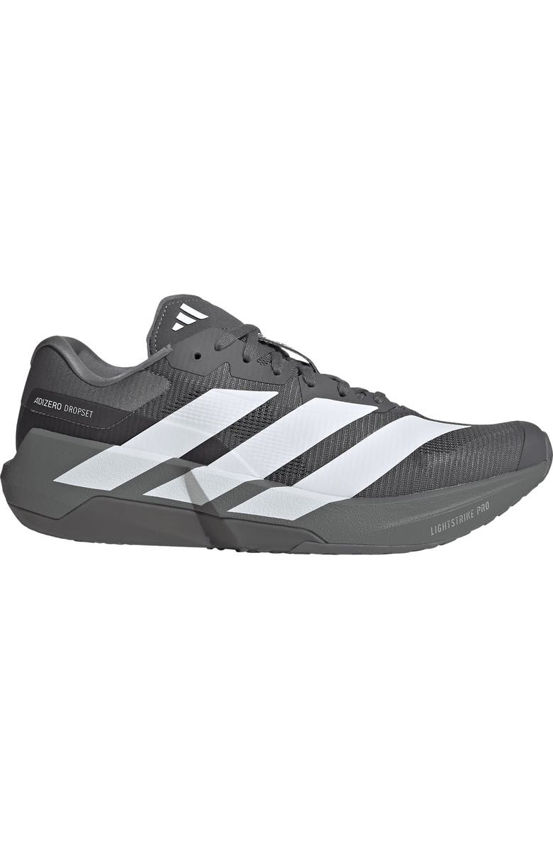 adidas Adizero Dropset Pro Training Shoe, Alternate, color, Grey / White/ Iron Met