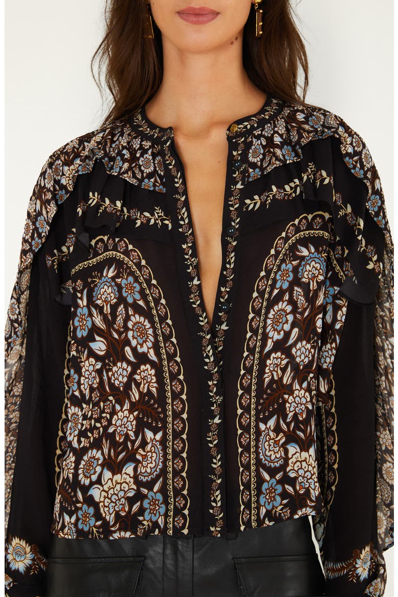 Daniela Long Sleeve Shirt, Alternate, color, DANIELA BLACK