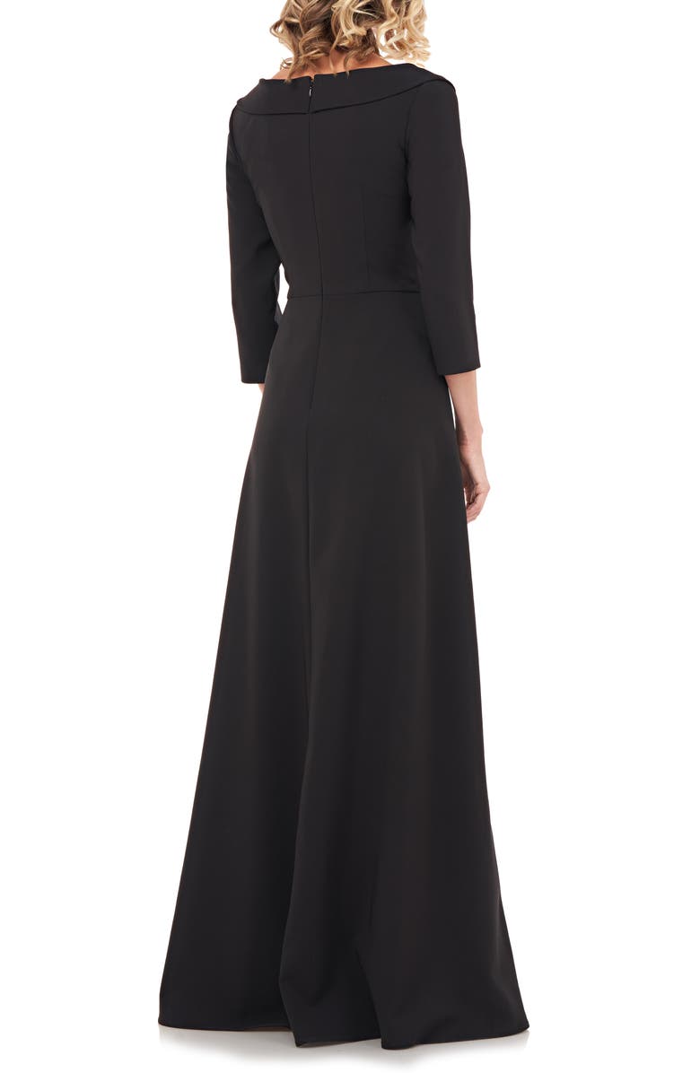 Kay Unger Crepe Maxi Romper, Alternate, color,