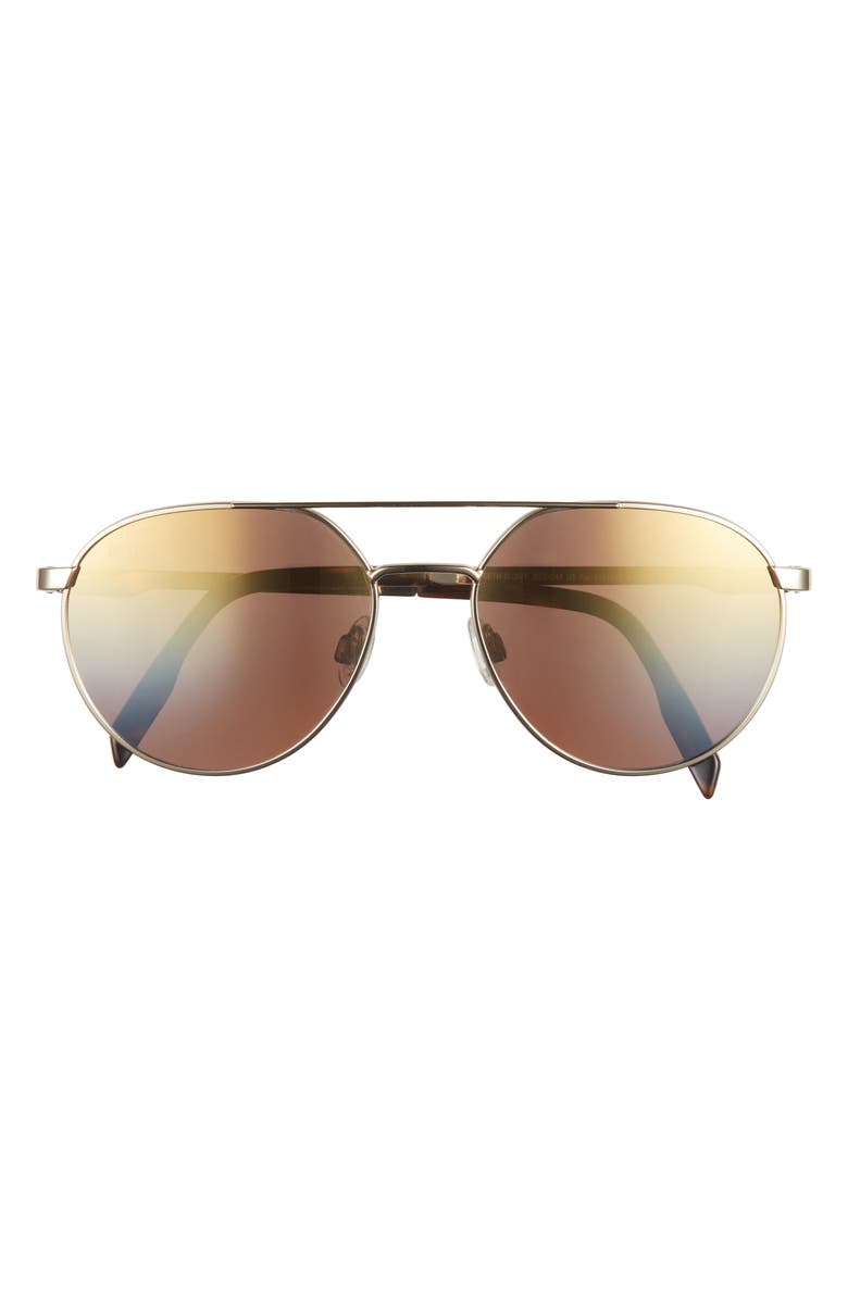Maui Jim 55mm Core Aviator Polarized Sunglasses, Main, color, Gold Gold Gold