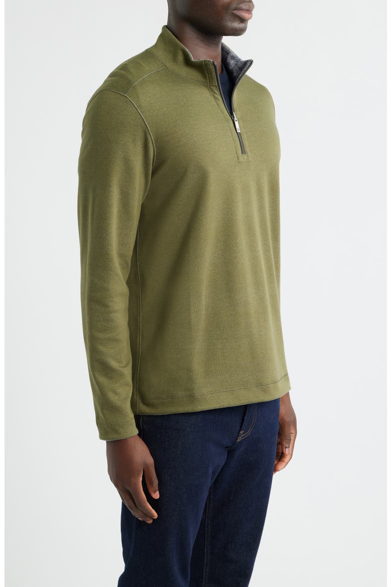 XC4® Reversible Performance Quarter Zip, Alternate, color, OLIVE/ NAVY