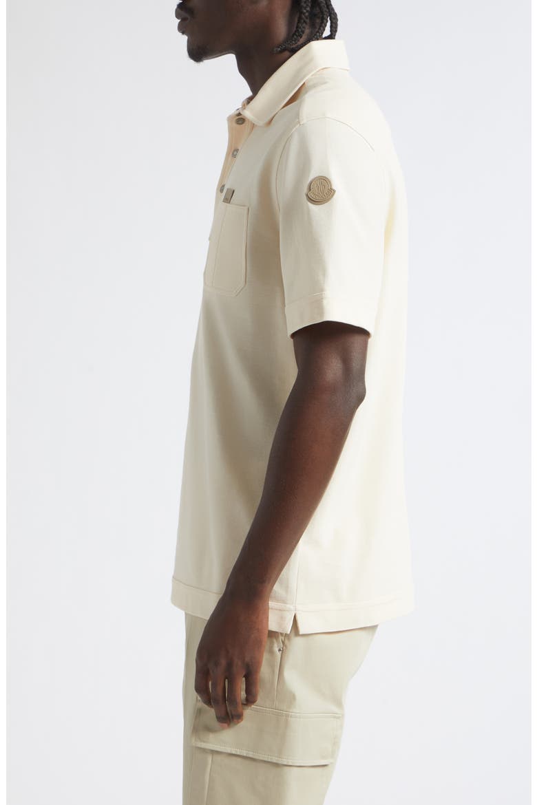 Cotton Piqué Polo, Alternate, color, IVORY
