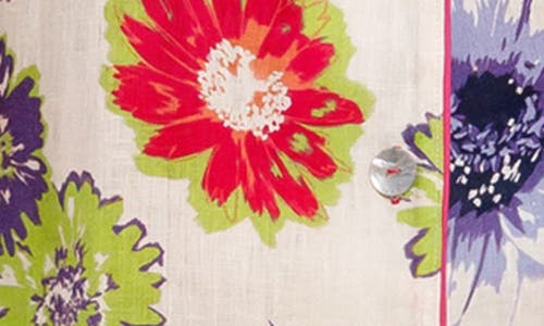 The Lazy Poet Vera Floral Linen Short Pajamas In White