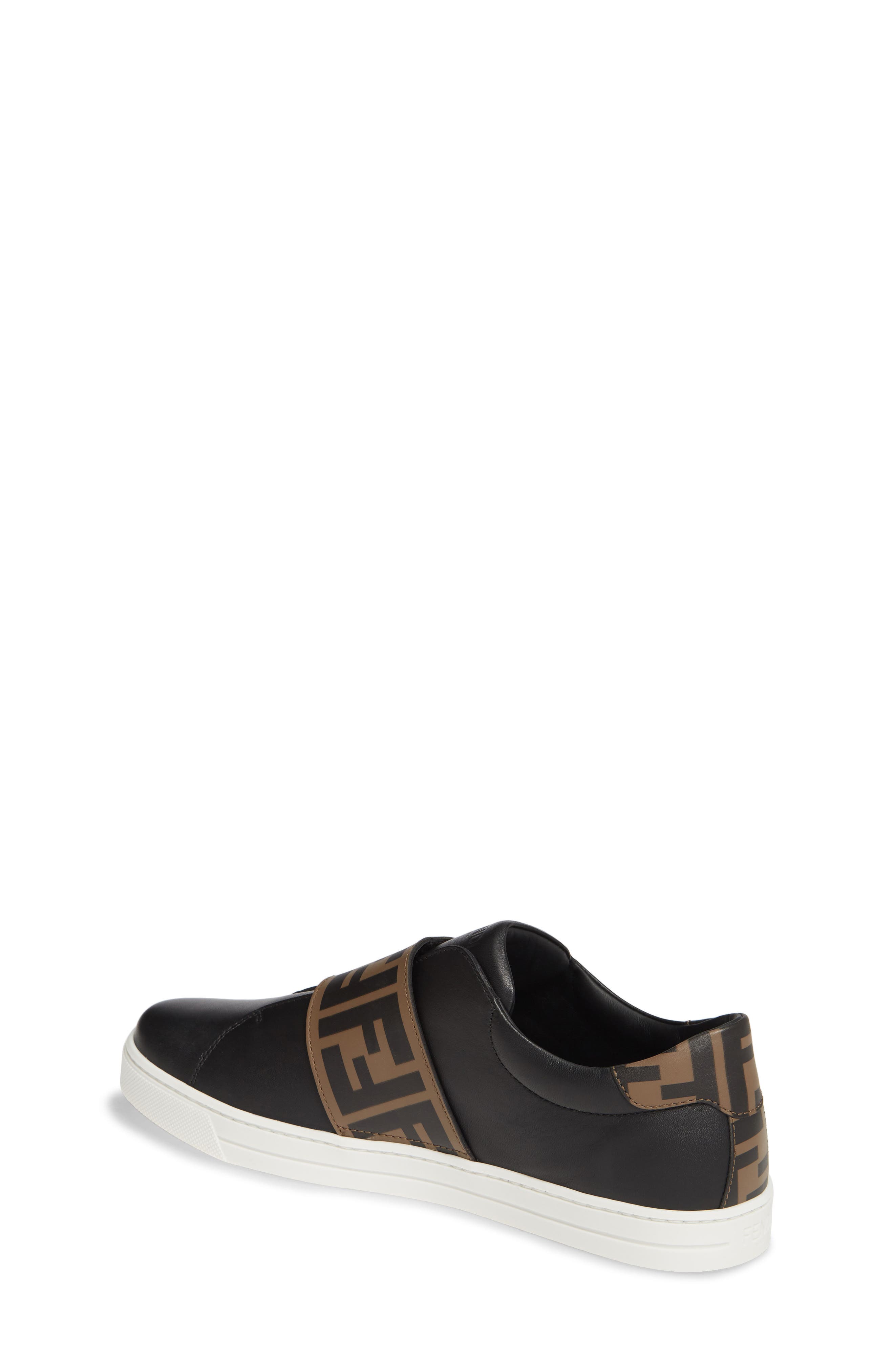Fendi Double-F Logo Low Top Sneaker, Alternate, color, 